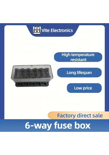 Chuangyinshop 6 Way Fuse Box 6 Yollu Araç Sigorta Kutusu Tutucu