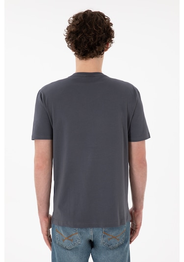 U.S. Polo Assn. Erkek Regular Fit V Yaka Antrasit Basic Tişört 50305858-VR006 U.S. Polo Assn. Erkek Regular Fit V Yaka Antrasit Basic Tişört 50305858-VR006