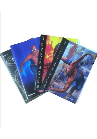 Pronto Spider Man A5 Geçmeli Defter Kabı 5'li