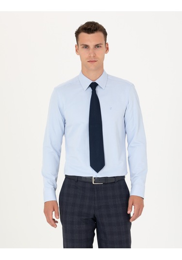 Pierre Cardin Erkek Açık Mavi Gömlek Basic 50277778-vr003 Açik Mavi
