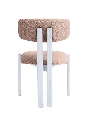 Espoo İskandinav Ahşap Bohem Sandalye Beyaz - Krem