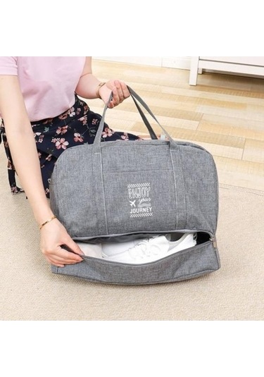 Dancemonkey Yerden Tasarruf Su Siyah Seyahat Saklama Olmayan Modern L Geçirmez Deforme Çantası Astar Da Siyah