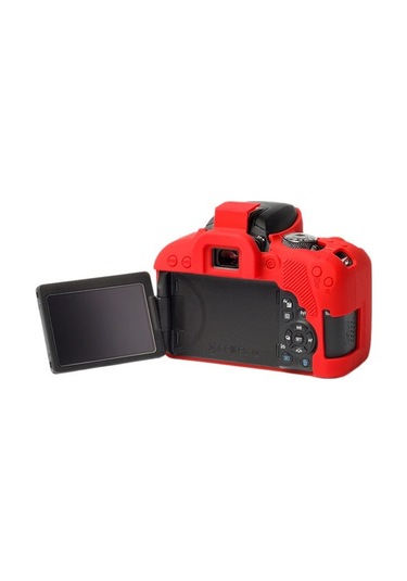 Easycover Canon 800D Silikon Kılıf Ecc800Dr (Kırmızı)