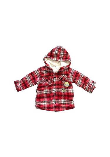 Erkek Bebek Kalın Mont Ve Pantolon Takım-15188 Kırmızı