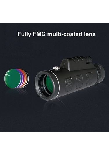 Wezone 40x60 Bak-4 Prisma Fmc Lens Monoküler Teleskop, Düşük Işık Gece Görüşü, Akıllı Telefon Tutucu Ve Alüminyum Tripod İle Dış Mekan Fotoğrafçılığı