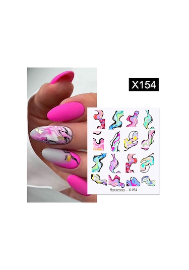 Su Transferli Nail Art Sticker X154 55344-9