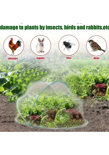 Suntek Bebek Beşiği İçin File, Sebze Yatağı File Örtüsü 115cmx65cmx65cm