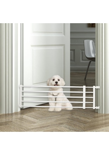 Homyl Geri Çekilebilir Köpek Kapısı Beyaz-yükseklik-24cm