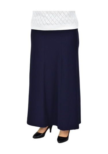 Kadın Kumaş Lastikli Kemer Balık Model Etek Bgl-st04204 Lacivert