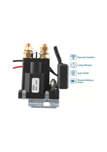 Elmpaly 500a 12v Araç Uzaktan Kumandalı Akü Anahtarı Karavan Motosiklet Ve Tekne İçin 12 Volt Akü Izolatör Rölesi