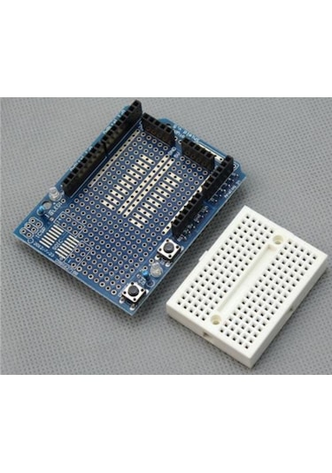 Komponentci Arduino Uno R3 Proto Shield+Mini Breadboard