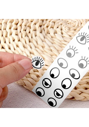 2000 Adet Göz Etiketi, Kendin Yap El Yapımı Sanat Ve El Sanatları Oyuncakları Ve Ev Dekorasyonu İçin Kendinden Yapışkanlı Gözler Siyah Ve Beyaz Çok Renkli