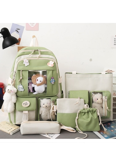 5 Parçalı Büyük Kapasiteli Öğrenci Okul Çantası