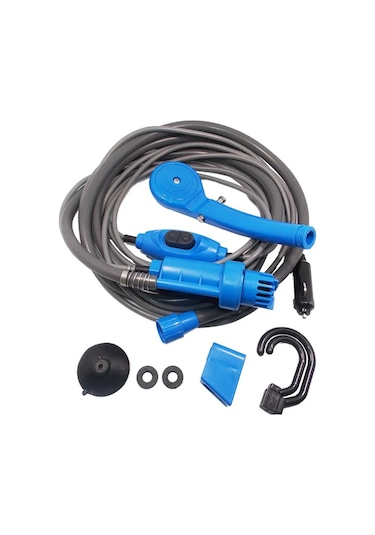 Sarı-açık Essentials Evrensel Araba Yıkama Duş Seti Taşınabilir Elektrikli Pompa Açık Kamp Seyahat Araba Yıkama Yürüyüş Evcil Hayvan Yıkama Makinesi