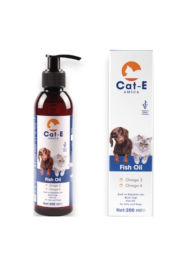 Amica Cat-e Balık Yağı Fish Oil Kedi ve Köpekler İçin