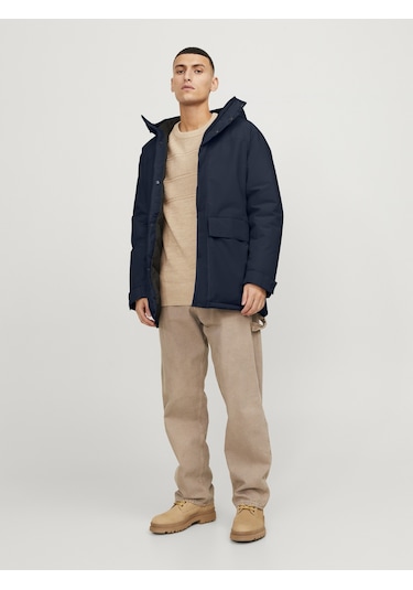 Suya Dayanıklı Kapüşonlu Parka- Champ Navy Blazer