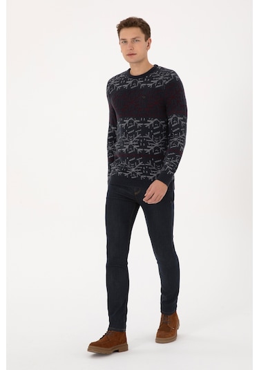 U.S. Polo Assn. Erkek Açık Lacivert Kazak 50308237-VR059 U.S. Polo Assn. Erkek Açık Lacivert Kazak 50308237-VR059