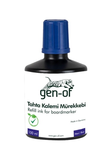 Gen-of Beyaz Tahta Kalemi Mürekkebi 100 Cc Mavi 2 Adet