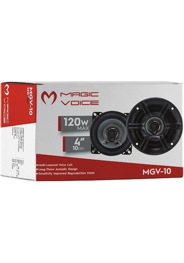 Magicvoice Mgv-10 10Cm 120Watt Tweeterli 2Li Takım Hoparlör