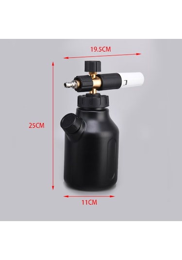 Springsun Yüksek Basınçlı Köpük Tabancası: Ayarlanabilir Nozul + Hızlı Bağlantılı 1/4 Araç Yıkama Seti & Ölçü Kabı