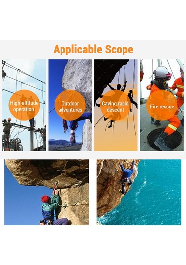 Maiyame 10mm Dayanıklı Nilon Tırmanma Kordonu, 850kg Yük Taşıma, Dağcılık-kurtarma-yüksek Yer Çalışmaları İçin Yeşil 10m Yeşil