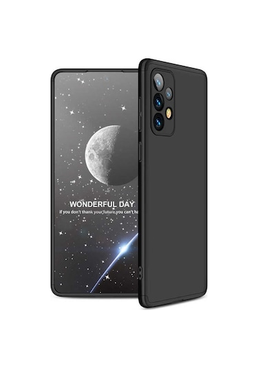 Samsung Uyumlu Galaxy A73 Kılıf Zore Ays Kapak Siyah