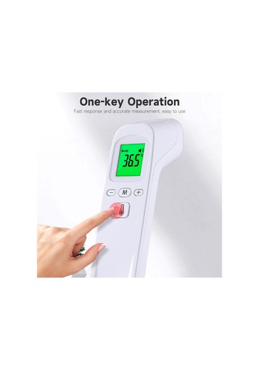 Ruicoo Evde Kullanım İçin T Dokunmadan Yüksek Hassasiyetli Entegre Isı Ölçer - Çocuk, Bebek Ve Yetişkinlere Uygun El Fareni Pil Dahil Değil
