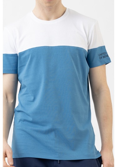 United Colors Of Benetton Erkek Tshirt Bnt-m21131 Mavi