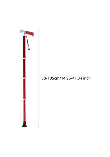 Suntek Trekking Direği Teleskopik 3 Eklemli Kırmızı Kırmızı