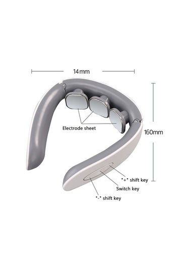 Maoyaya Beyaz Boyun Masaj Aleti, Elektrikli Kablosuz Isıtmalı Servikal Vertebra Rahatlatan Masaj Makinesi Çok Renkli