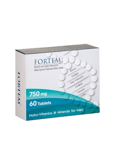 Fortem Biotin Ve Çinko Karışımlı Bitki Içeren Takviye Edici Gıda