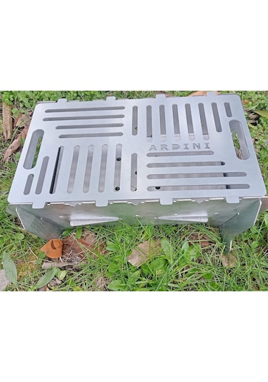 Lazer Mangal Portatif Pratik Katlanabilir 41x25 Cm Çok Renkli