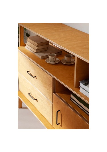 Woodesk Veta, Ahşap, Dolap Ve Konsol, 190x115, Tik Renk