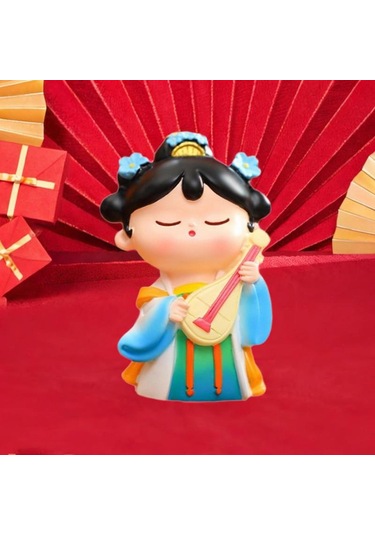 Suntek Çin Tang Kız Heykelcik Koleksiyonu 4,8cmx3,4cmx7,5cm