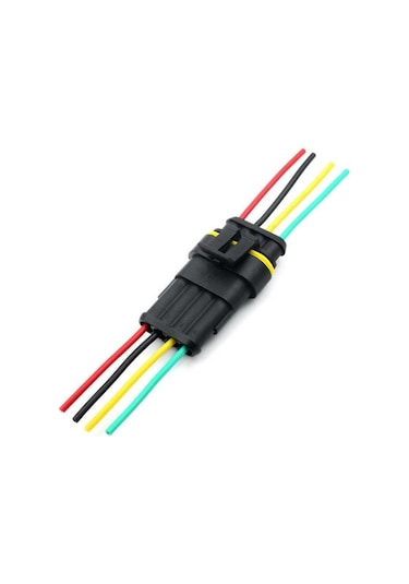 Kablolu 4-pin Su Geçirmez Konnektör Takımı-4981