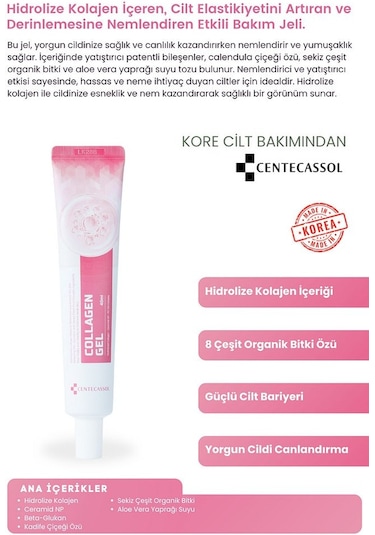 Centecassol Hidrolize Kolajen İçeren Yenileyici Jel 40 ML