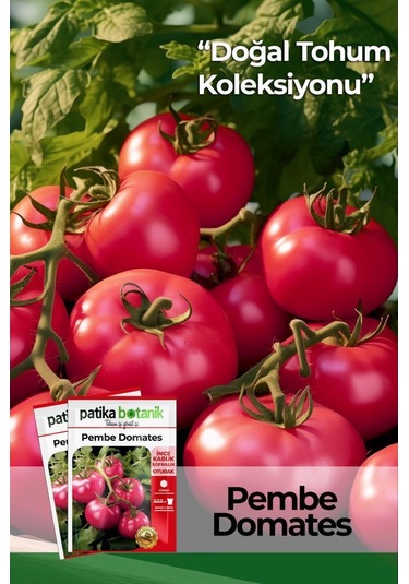 100 Adet Pembe Domates Tohumu- İnce Kabuk-sofralık