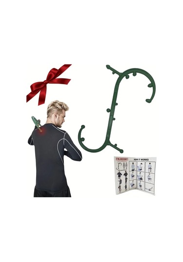 Willowhaven Yeşil S Şekilli Tetik Noktası Masaj Aleti Sırt Boyun Omuz Bacak Ayak Masajı Yeşil