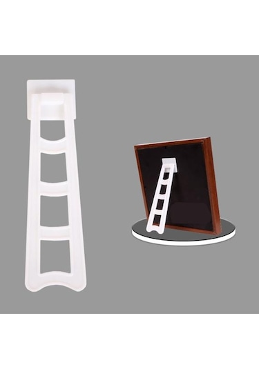 Siyah 5 Adet Fotoğraf Çerçevesi Standı Ayarlanabilir Açı Yapışkanlı Destek Fotoğraf Ekranı Stand Braketi Arka Bacak Ayak Ofis Aksesuarı M