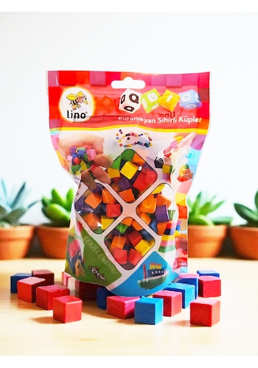 Lino Qbic Kurumayan Sihirli Küpler Kilitli Paket 20gr - 6 Renk