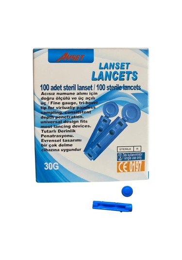 Ayset Lanset Parmak Delme İğne Ucu