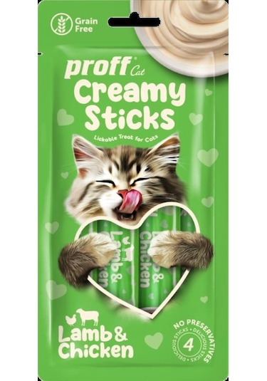 Proff Creamy Kuzu ve Tavuklu Kedi Ödülü 4'lü
