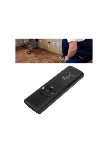 Aubyhe Usb Şarjlı Alüminyum Elektronik Mesafe Ölçer - 0.05-60m Aralığı, Metre/ınç/ayak Dönüşümü, Hd Gölge Ekranlı, 5000 Ölçüm Kapasitesi, Siyah