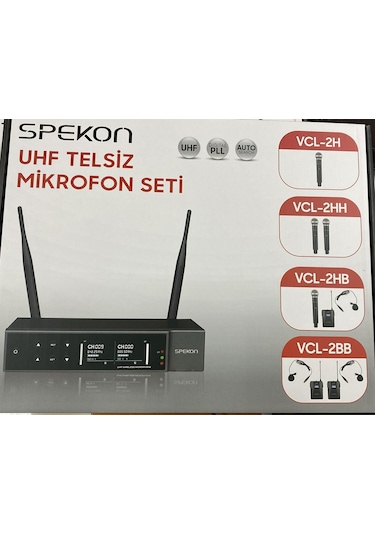 Spekon Vcl-2hh 2 El Uhf Telsiz Mikrofon