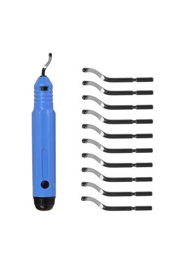 Sones Nb1100 El Çapak Alma Kesme Bıçağı Kazıyıcı, Stil: Sap + 10 Kesici Başlık