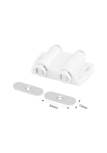 Çift Açılımlı Mıknatıs Otomatik Rebounder Anahtarı Beyaz