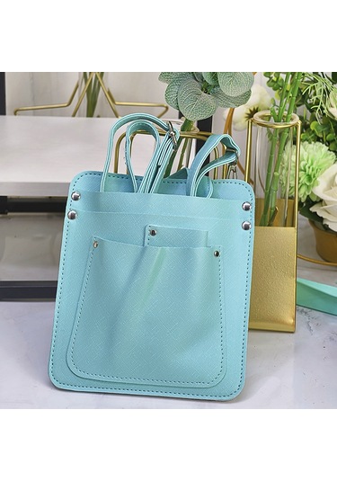 Büyük Kapasiteli Bölme Tasarımı Çiçek Düzenleme Aleti Kemer Kılıfı Gök Mavisi