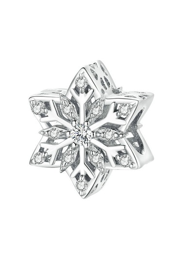 Bsc368 Kış Kar Tanesi Dıy Bilezik Boncuk Noel 925 Gümüş Boncuk Aksesuarları Çok Renkli