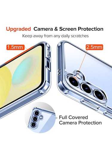 Samsung Galaxy S25 Plus Uyumlu Kılıf Şeffaf Silikon + Ekran Koruyucu Cam