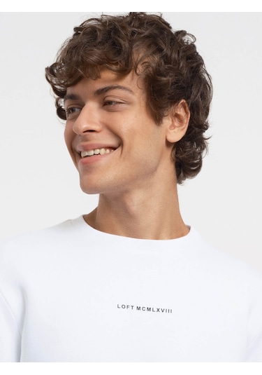 Loft Erkek Sweatshirt Beyaz Lf2034268 25kp69000079 P69100 Beyaz